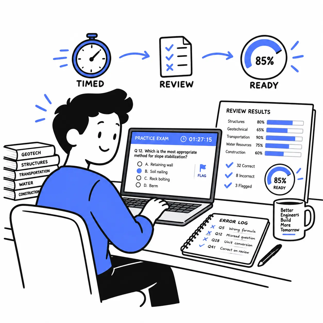 How to Use PE Practice Exams: Timing, Review, and Readiness