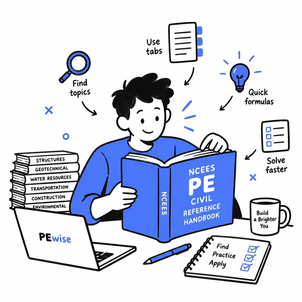 How to Use the NCEES PE Civil Reference Handbook: Search Tips, Study Method, and Traps