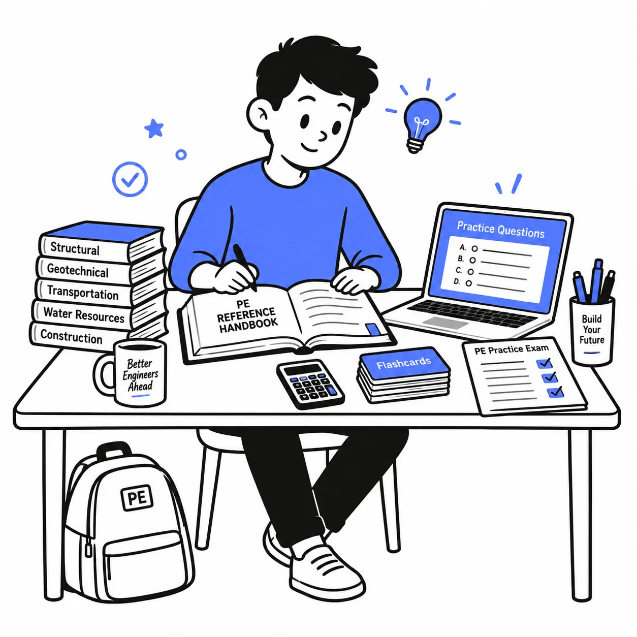 PE Exam Study Materials: What You Actually Need